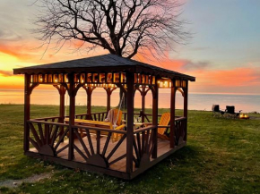 Lake Erie waterfront home with classic game arcade